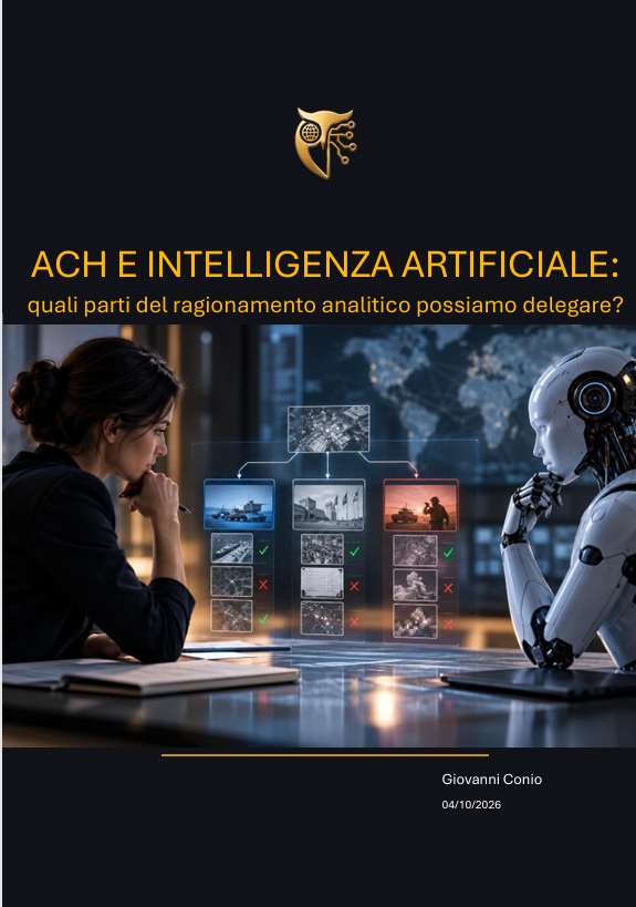 Copertina di ACH e Intelligenza Artificiale: quali parti del ragionamento analitico possiamo delegare?