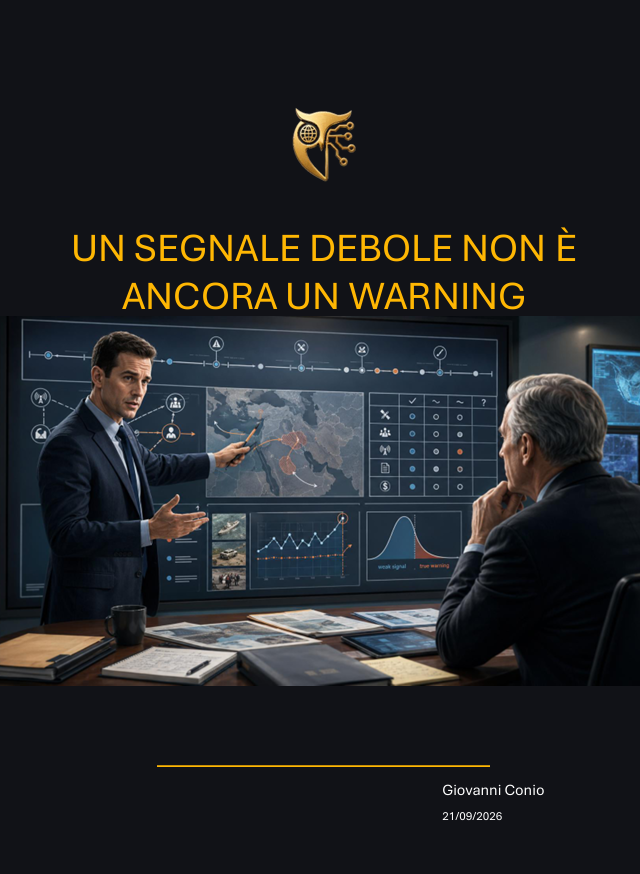 Copertina di Un segnale debole non è ancora un warning