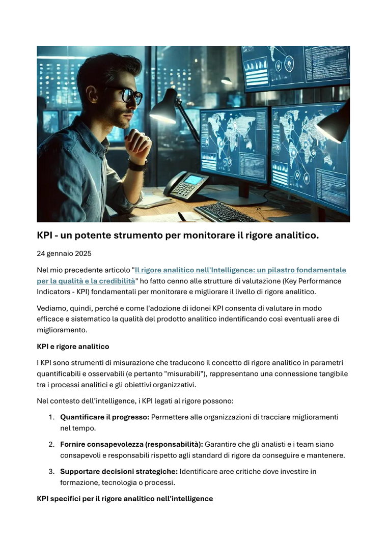 Copertina di KPI — un potente strumento per monitorare il rigore analitico